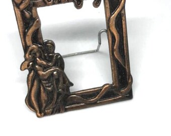 Vintage small photo frame, retro style photo frame.