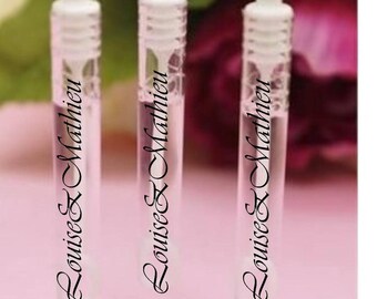 SOAP hearts personalized set of 24 wedding bubble tubes