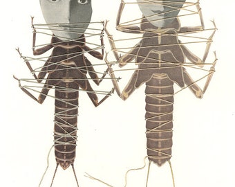 Metamorphosis. Original collage by Vivienne Strauss.