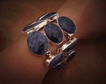 sodalite sterling silver bracelet.