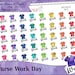 Nurse Stickers - Nurse Planner Stickers - Work Stickers - Hospital Stickers - Planner Stickers - Erin Condren Stickers - Handrawn - WHS-10