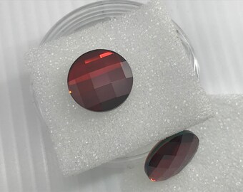 Swarovski 2035 14mm Crystal Red Magma Flat Back