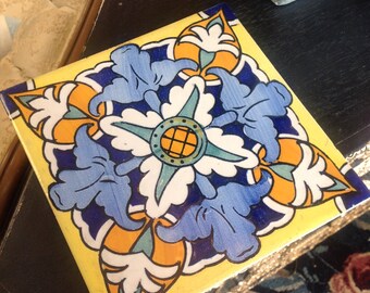 Vintage Italian Trivet Tile