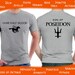 Camp Half Blood t shirt, Percy Jackson and the Olympians Demigod for boys, heather gray men sizes, Heroes of Olympus unisex shirt