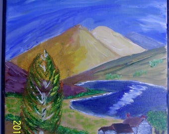 11 by 14 acrylic painting