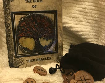 Handmade Tree Oracle, stones and book