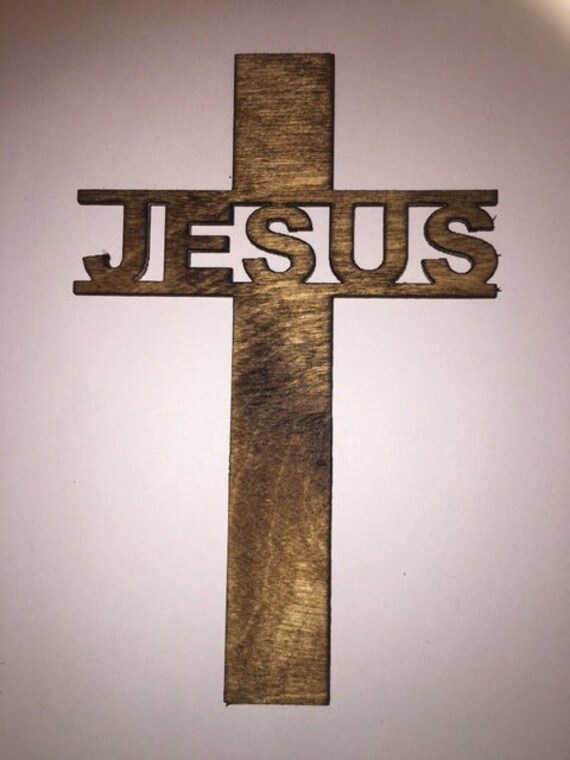 Jesus Cross Wooden Cross Laser Cut Cross Home Decor