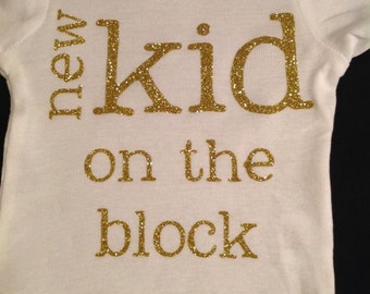 New kid on the block custom onesie
