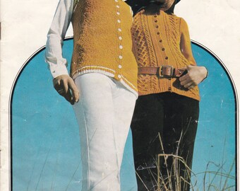 Paton's Knitting Pattern No 960, Patons Present The Long Cardigan (Vintage 1970s)