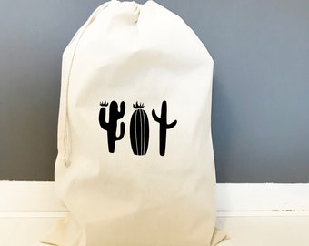 Cotton Drawsting Bags - Succulents - Drawstring Bags - Cactai Image