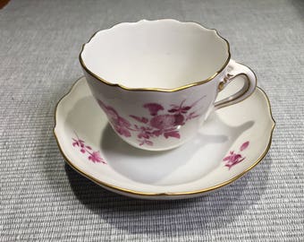MEISSEN. Beautiful coffee cup and saucer MEISSEN - 1960.