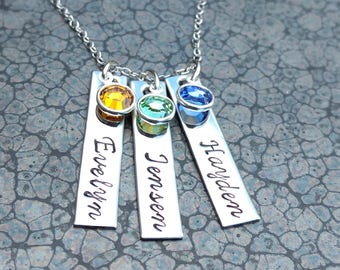 Mother's Necklace Personalized Mother's Jewelry Mother's Day Gift for Mom Birthstone Necklace