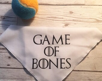 Game of bones dog bandana, Game of Thrones, GOT, Bandana, Pet Bandana, Dog Collar, Dog Collars, Dog Scarf, Dog Bandanas, Dog Clothes