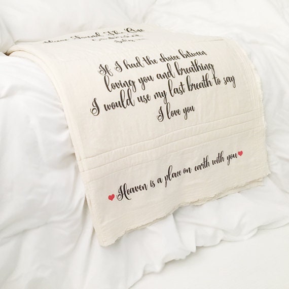 blankets and throws engagement gift couples blanket