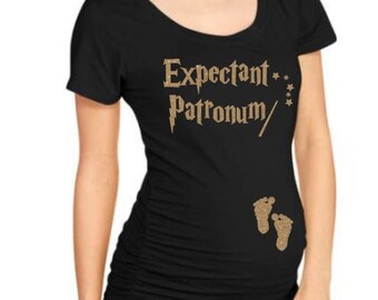 Expectant Patronum Baby On Board, Baby Announcement, Prego, Pregnant, Baby Girl, Boy, Harry Potter Inspired.