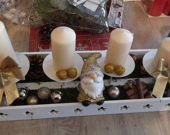 modern and original advent wreath
