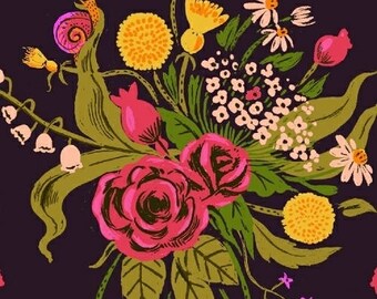 Windham - Sleeping Porch by Heather Ross, Plum Wild Flowers