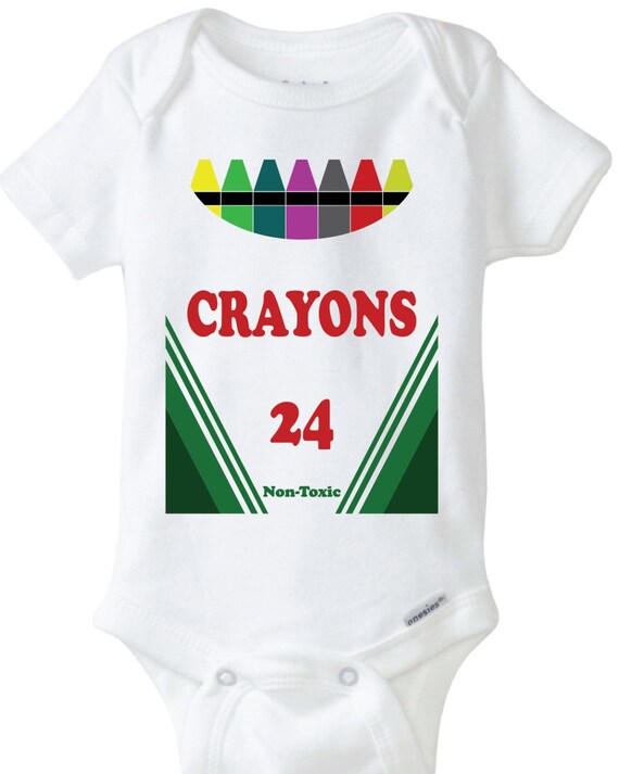 Download Crayon Onesie Design SVG DXF Vector Files for use with