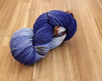 Hand dyed yarn: Sockstravagance, sock yarn, yarn, knitting yarn, wool, knitting wool, crochet, knitting, Sockstravagance Blue Chai
