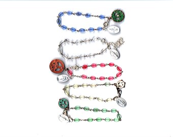 Miraculous Medal peace chaplet, wearable rosary, pray for peace, free US shipping