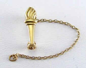 VICE PRESIDENT TORCH fraternity sorority Gold Guard k9408