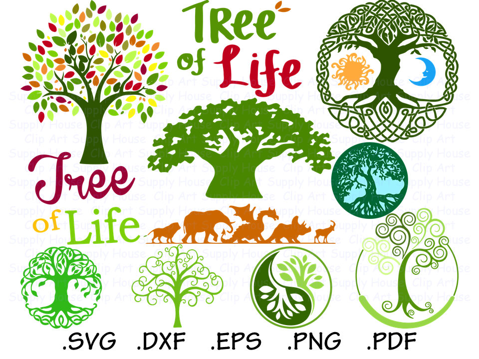 Tree SVG Clipart, Cricut Design File, Tree of Life SVG ...