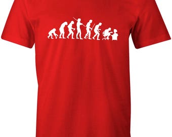 Evolution of Geek Cool Retro Men's T-shirt