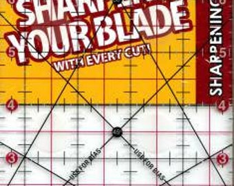 Quilt Ruler, The Cutting Edge, Acrylic Ruler, Sullivans Ruler, Clear Acrylic Ruler, Non Skid Ruler, Diamond Carbide Edge