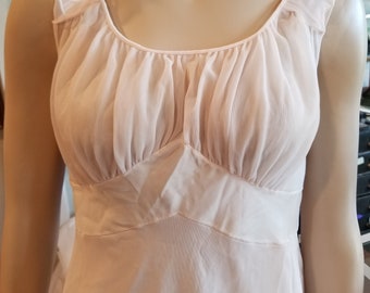 Vintage blush nylon nightgown seamprufe