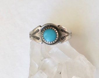 vintage Bell Trading Post turquoise ring, size 3