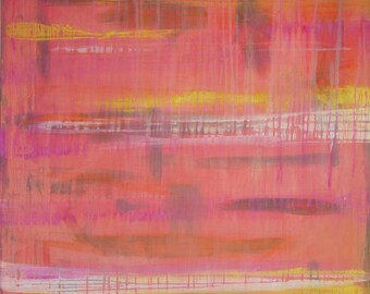 Orange painting on canvas original art acrylic painting custom art modern abstract contemporary art orange pink fine art by cheryl wasilow