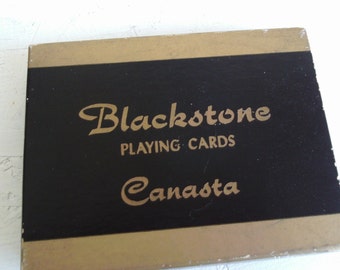 Vintage Blackstone Playing Cards Canasta 1960's