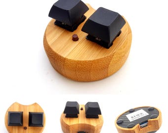 FTmini ver1. mini keyboard keypad 3key for osu! LED (eco bamboo)