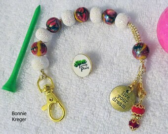 Golf Stroke Counter with Handmade Beads