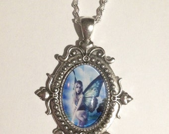 Fairy cameo necklace