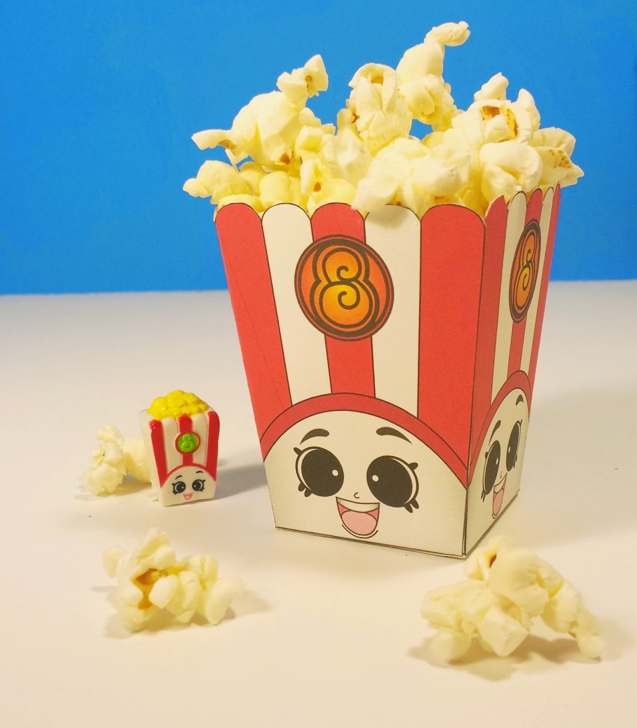 5 Poppy Corn Popcorn Box Shopkins Birthday Party