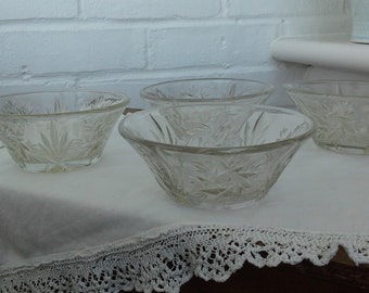 Cut Glass Dessert Dishes
