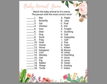 Baby animal names | Etsy