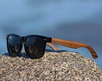 Wood Sunglasses. Personalized Ebony Wood Sunglasses. Polarized. Groomsmen Gifts. Bridesmaid Gift. Mens Sunglasses. Womens Sunglasses
