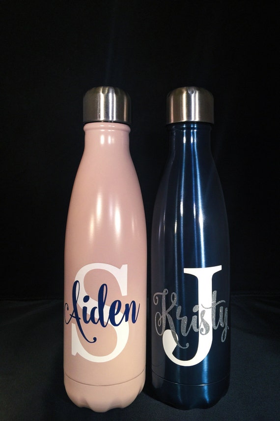 17oz Blue Suede Swell Bottle - In Stock - Holiday, Teacher Gift, Christmas Swell Water Bottle, Custom Swell