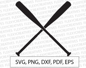 Baseball bat SVG, Baseball bats Vector, Clipart, Cut File, Baseball bat Clip Art, Cricut, bat png, DXF, pdf, EPS FlexyCreatives #vc-89