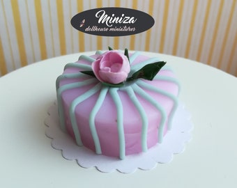 Miniature cake, 1:12 scale