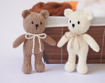 Tiny bear stuffed animal newborn props bear new baby gift baby shower stuffed teddy bear baby toy animal bear props stuffy in pastel colors