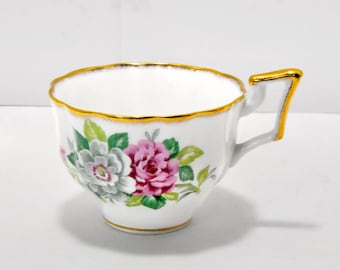 Salisbury Bone China Signed Numbered Orphan Flower Teacup England