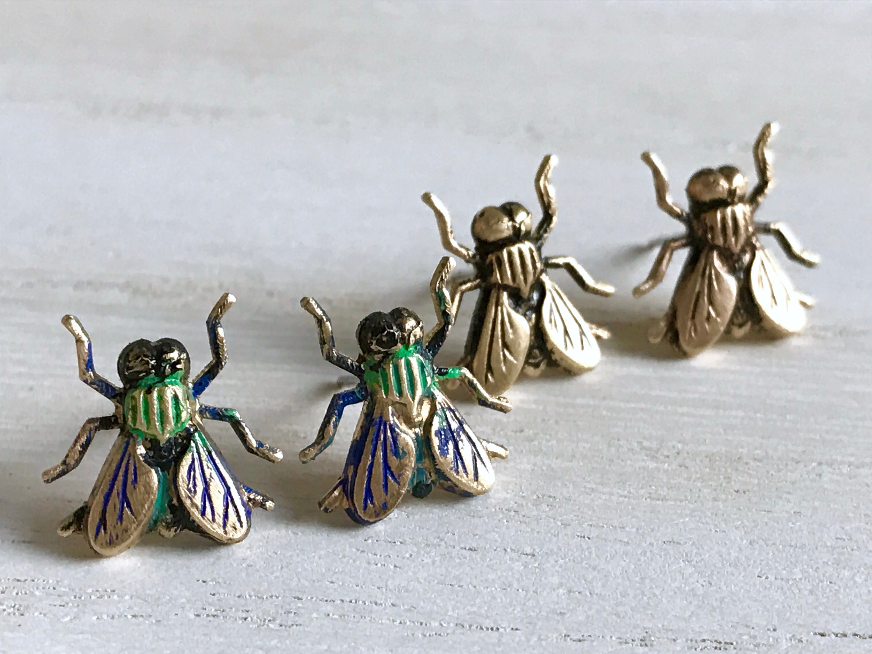 Bug Earrings Fly Earrings Bugs Insect Earrings Creepy