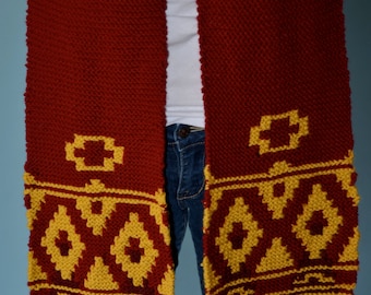 Hand Knit Journey Inspired Scarf