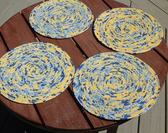 Wrapped rope placemats (4)
