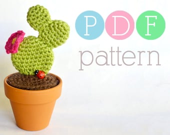 Amigurumi Cactus - Crochet Prickly Pear PDF Pattern