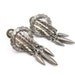 Vintage Screw On Earrings, Silvertone Tassel Dangle Earrings, Round Dangle, Retro Boho Bohemian, Screw Back Earrings