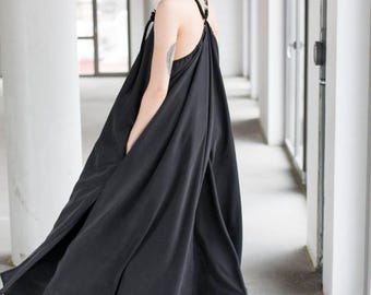 Oversized Dress, Boho Dress, Long Dress, A Line dress, Trapeze Dress, Circular Dress, Festival dress, Loose dress, Minimalist Dress, Rope